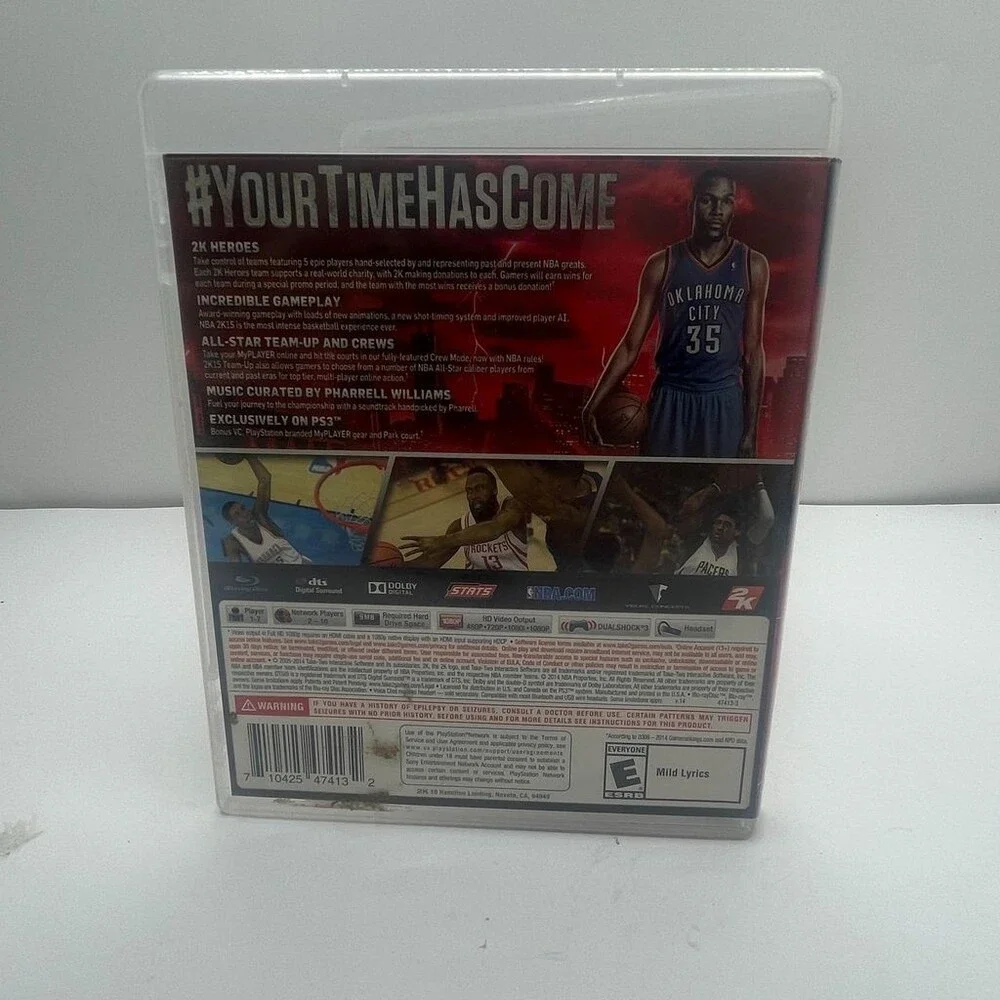 NBA 2K15 Kevin Durant PS3 (Sony PlayStation 3, 2014) Complete W/ Manual